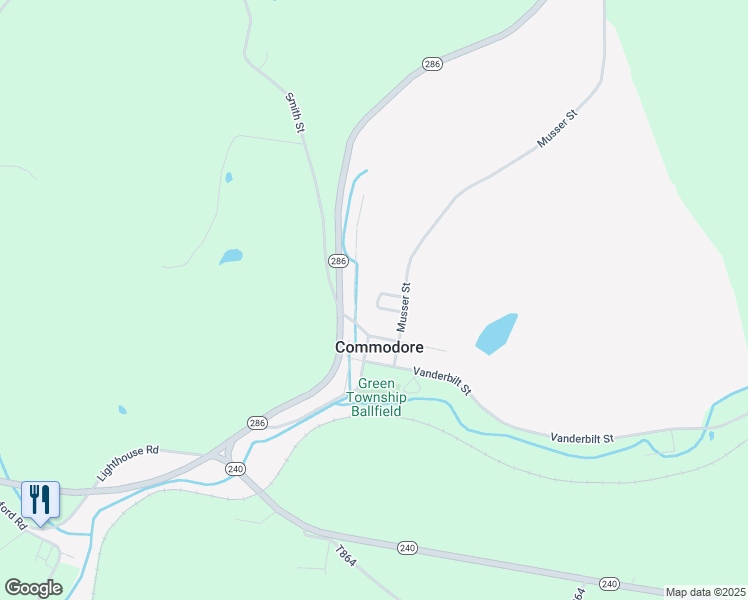 map of restaurants, bars, coffee shops, grocery stores, and more near 3 Fisher Street in Commodore