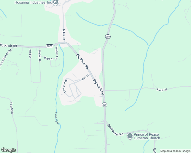 map of restaurants, bars, coffee shops, grocery stores, and more near 733 Big Knob Road in Rochester