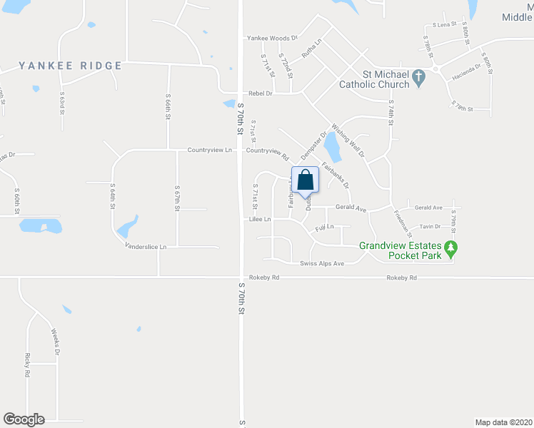 map of restaurants, bars, coffee shops, grocery stores, and more near 9631 South 72nd Street in Lincoln