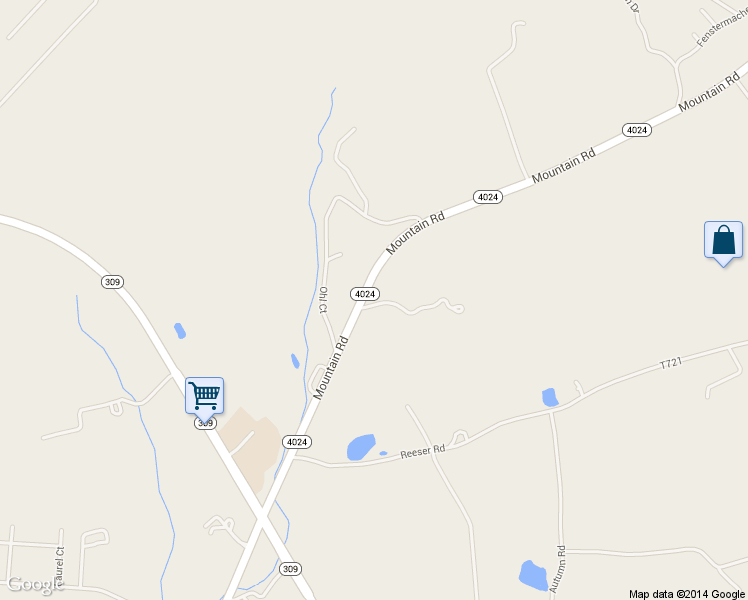 map of restaurants, bars, coffee shops, grocery stores, and more near 6568 Mountain Road in New Tripoli