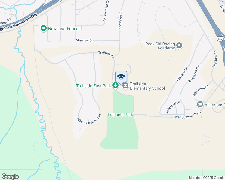 map of restaurants, bars, coffee shops, grocery stores, and more near 5785 Trailside Drive in Park City