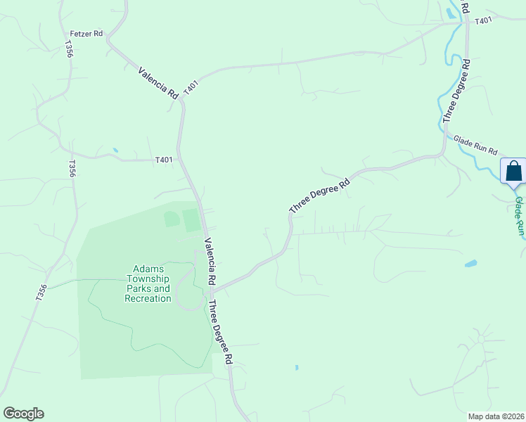 map of restaurants, bars, coffee shops, grocery stores, and more near 1564 Three Degree Road in Mars