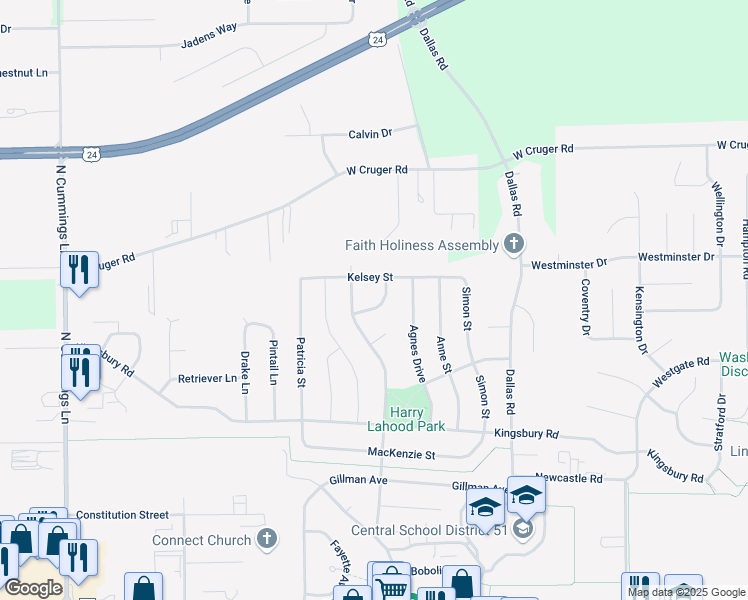 map of restaurants, bars, coffee shops, grocery stores, and more near 801 Jonathan Street in Washington