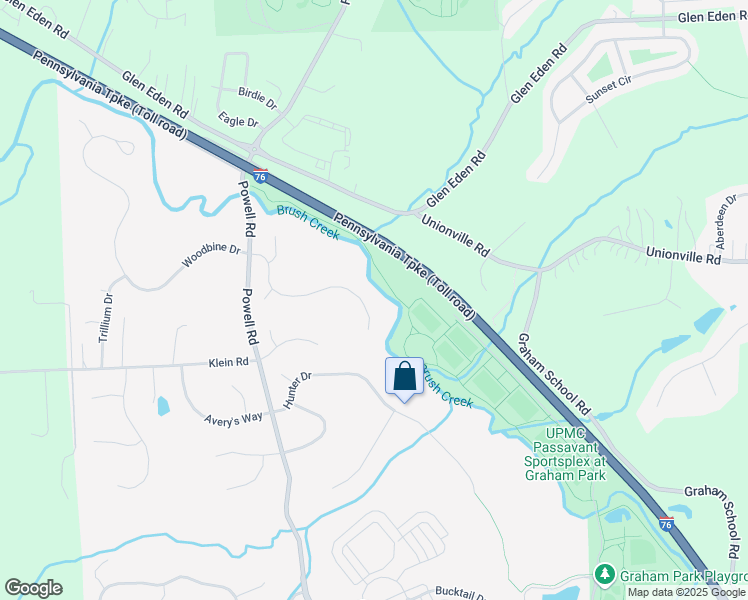 map of restaurants, bars, coffee shops, grocery stores, and more near 333 Green Fields Court in Cranberry Township