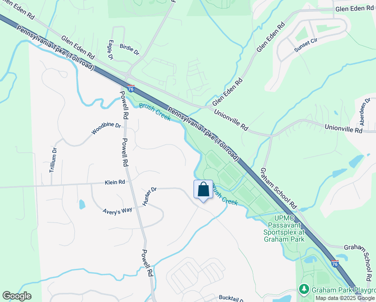 map of restaurants, bars, coffee shops, grocery stores, and more near 333 Green Fields Court in Cranberry Township