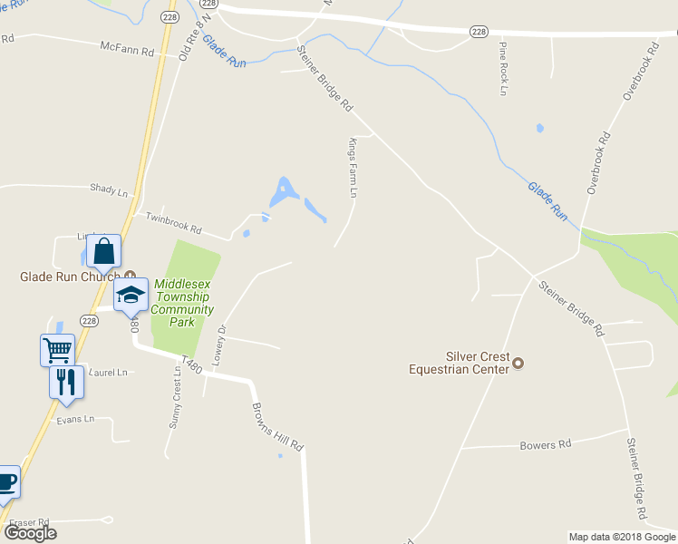 map of restaurants, bars, coffee shops, grocery stores, and more near 141 Kings Farm Lane in Valencia