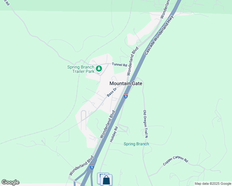 map of restaurants, bars, coffee shops, grocery stores, and more near 14701 Spring Branch Road in Redding