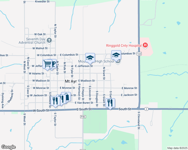 605 East Adams Street, Mount Ayr IA Walk Score