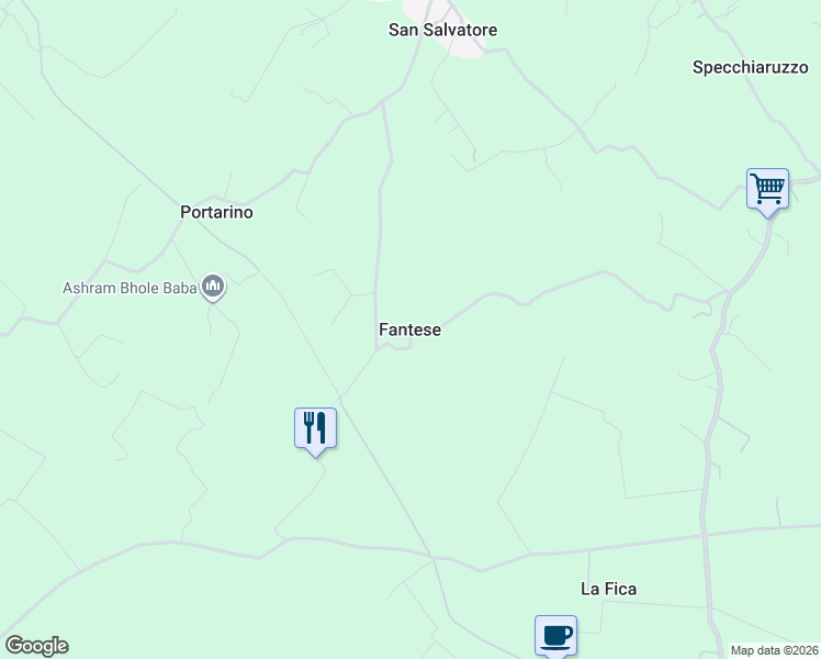 map of restaurants, bars, coffee shops, grocery stores, and more near in Fantese