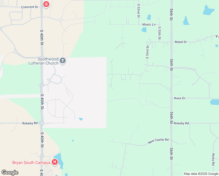 map of restaurants, bars, coffee shops, grocery stores, and more near 4801 Johnson Road in Lincoln