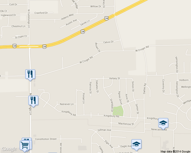 map of restaurants, bars, coffee shops, grocery stores, and more near 1609 Kelsey St in Washington