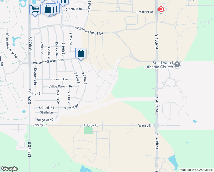 map of restaurants, bars, coffee shops, grocery stores, and more near 3436 Tree Line Drive in Lincoln