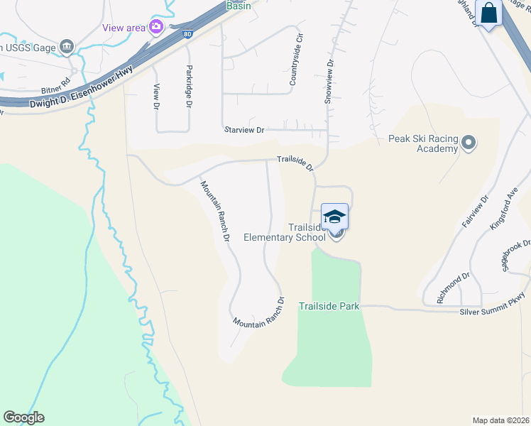 map of restaurants, bars, coffee shops, grocery stores, and more near 6020 Mountain Ranch Drive in Park City