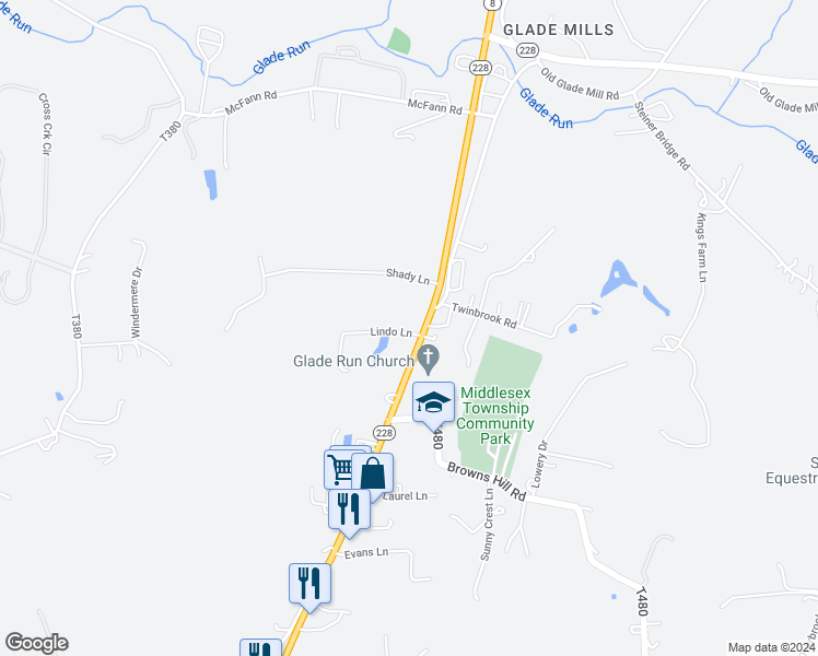 map of restaurants, bars, coffee shops, grocery stores, and more near 1060 Pittsburgh Road in Valencia