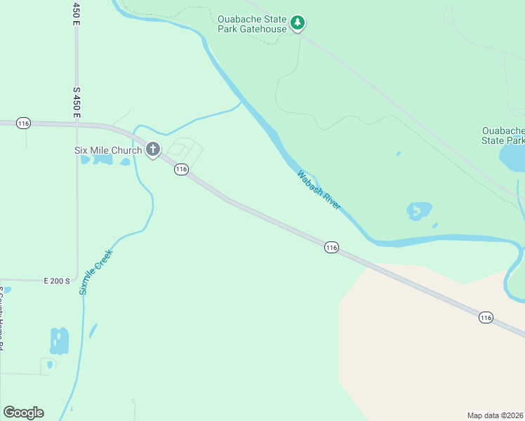 map of restaurants, bars, coffee shops, grocery stores, and more near 5089 Indiana 116 in Bluffton