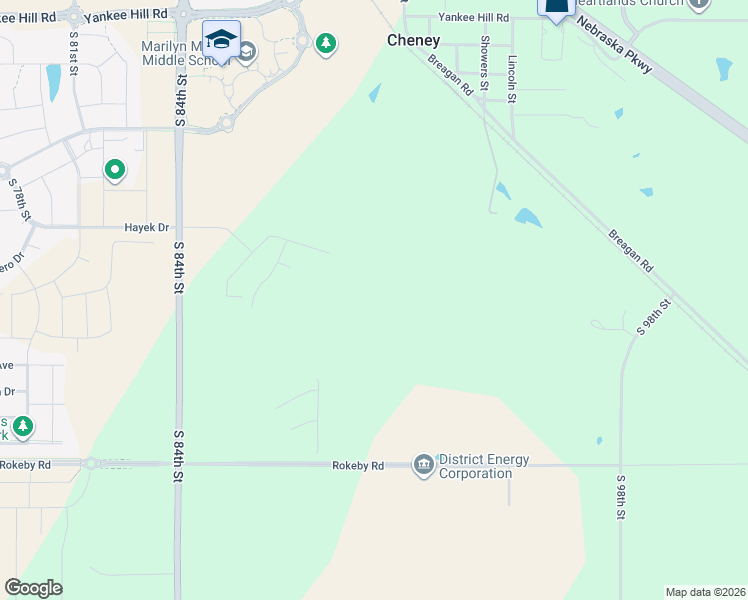 map of restaurants, bars, coffee shops, grocery stores, and more near 9000-9798 Rokeby Road in Lincoln