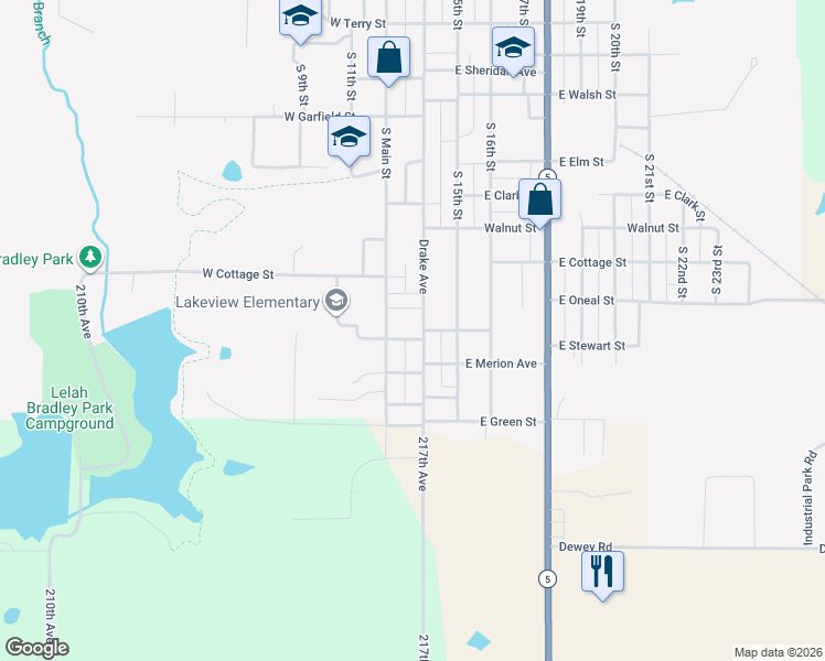 map of restaurants, bars, coffee shops, grocery stores, and more near 1837-1899 Drake Ave in Centerville