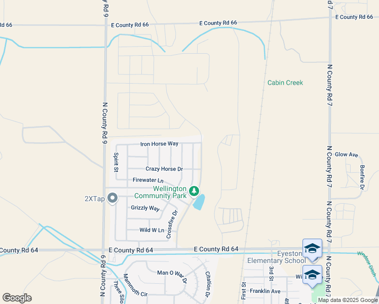 map of restaurants, bars, coffee shops, grocery stores, and more near 9075 Smoke Signal Way in Wellington