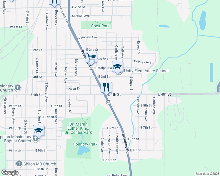 map of restaurants, bars, coffee shops, grocery stores, and more near 812 Hope Street in Lima
