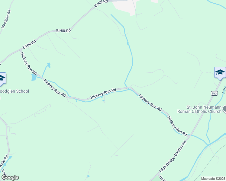 map of restaurants, bars, coffee shops, grocery stores, and more near 21 Hickory Run Road in Califon