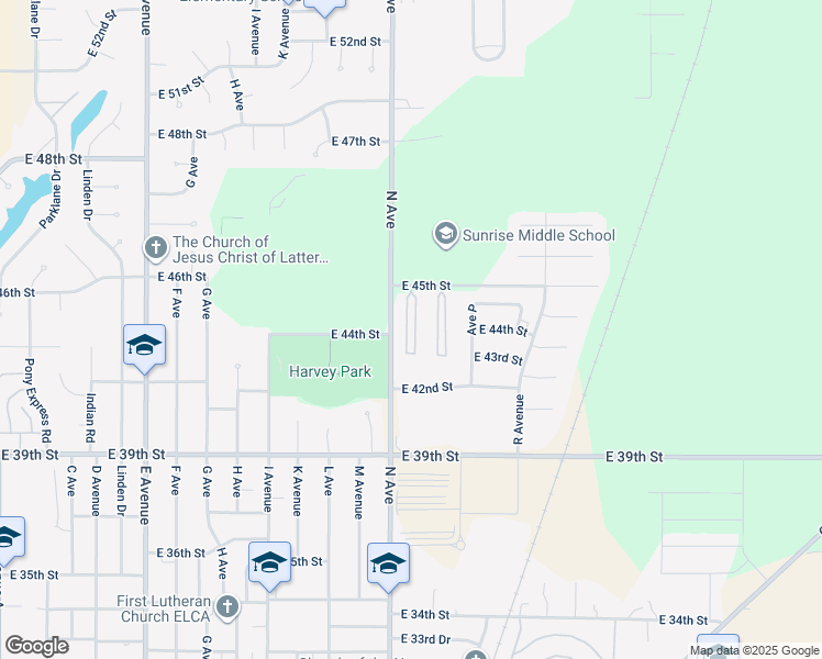 map of restaurants, bars, coffee shops, grocery stores, and more near 4351-4387 N Avenue in Kearney