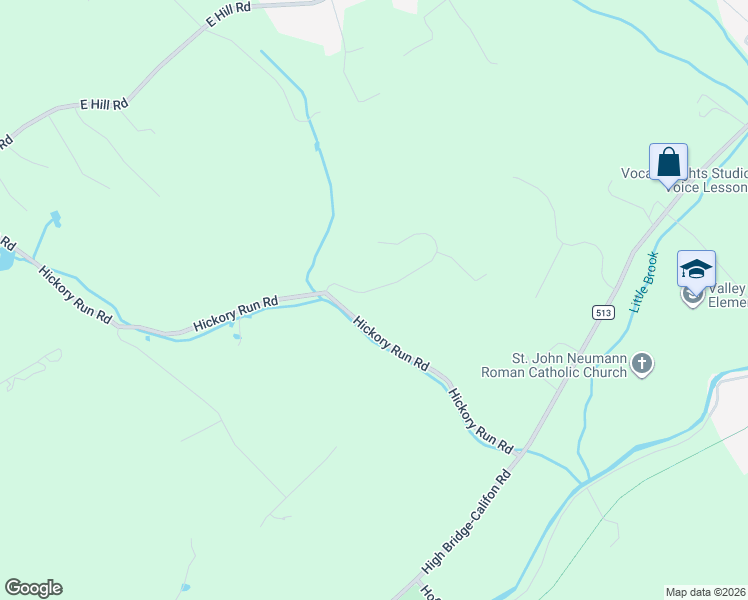 map of restaurants, bars, coffee shops, grocery stores, and more near 2 Elk Ridge Road in Califon