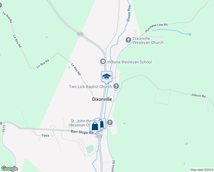 map of restaurants, bars, coffee shops, grocery stores, and more near in Dixonville