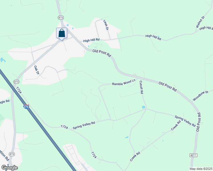 map of restaurants, bars, coffee shops, grocery stores, and more near 3319 Spring Valley Road in Slatington