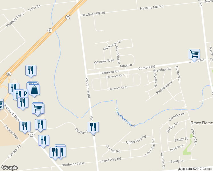map of restaurants, bars, coffee shops, grocery stores, and more near 12 Kent Lane in Easton
