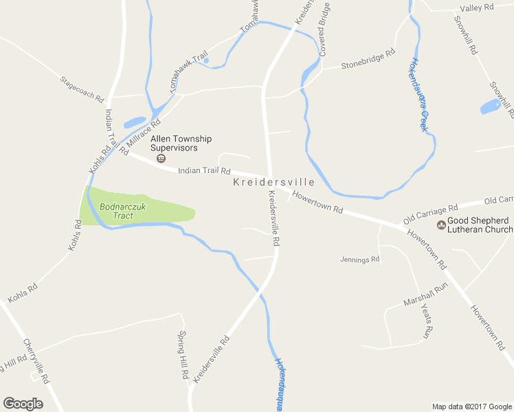 map of restaurants, bars, coffee shops, grocery stores, and more near 3875 Kreidersville Road in Northampton