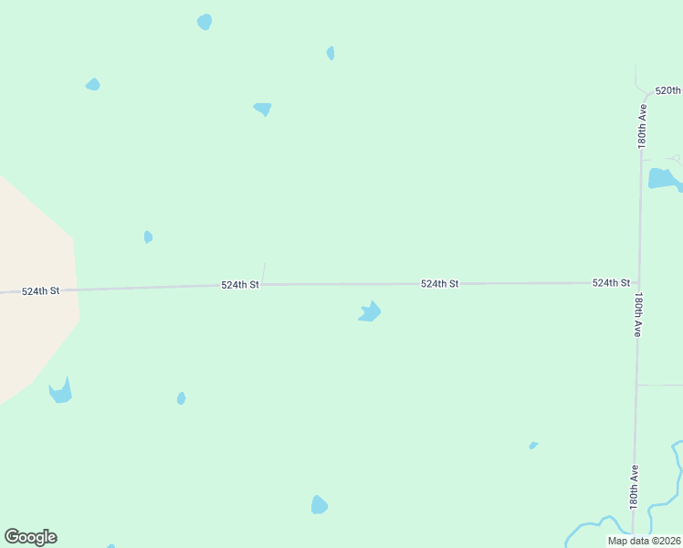 map of restaurants, bars, coffee shops, grocery stores, and more near 17252 524th Street in Centerville