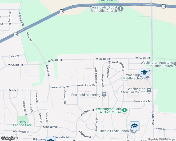 map of restaurants, bars, coffee shops, grocery stores, and more near 200 Stonehenge Court in Washington