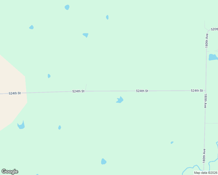 map of restaurants, bars, coffee shops, grocery stores, and more near 17252 524th Street in Centerville
