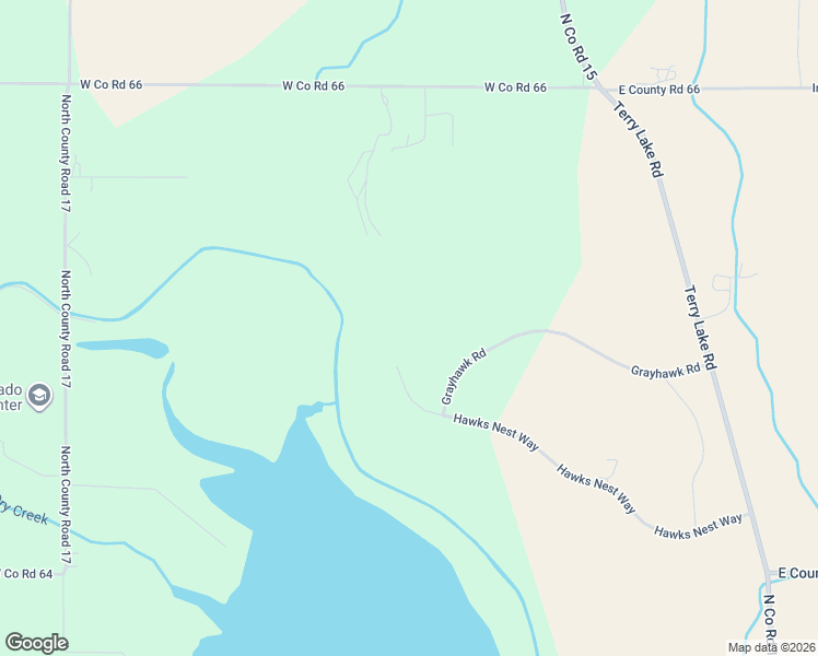 map of restaurants, bars, coffee shops, grocery stores, and more near 544 Hawks Nest Way in Fort Collins