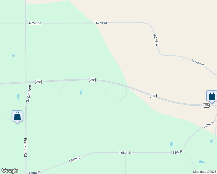 map of restaurants, bars, coffee shops, grocery stores, and more near 2272 County Road 103 in West Point