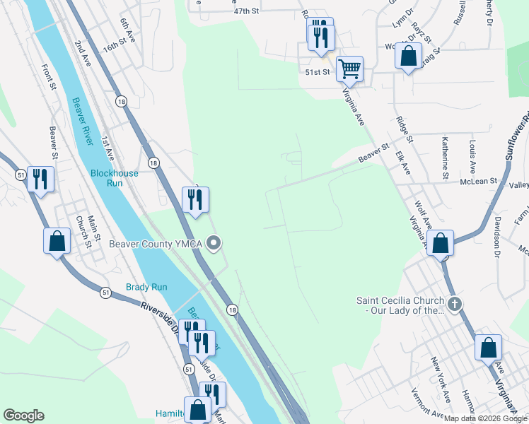 map of restaurants, bars, coffee shops, grocery stores, and more near 774 Dishler Way in Rochester