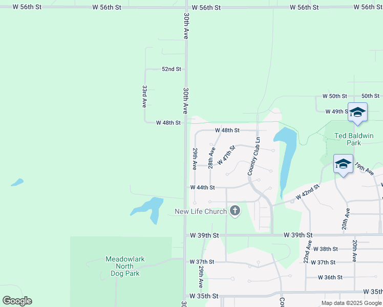 map of restaurants, bars, coffee shops, grocery stores, and more near 4712 29th Avenue in Kearney