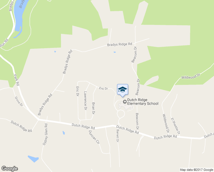 map of restaurants, bars, coffee shops, grocery stores, and more near 165 Eric Dr in Beaver