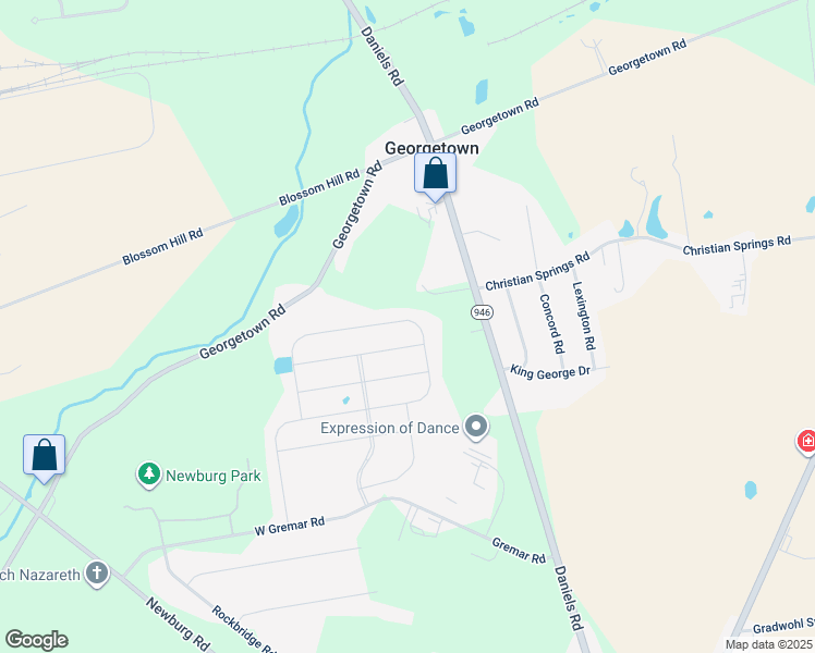 map of restaurants, bars, coffee shops, grocery stores, and more near 4376 Beech Drive in Nazareth