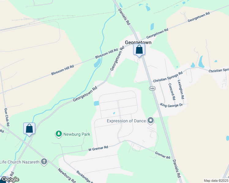 map of restaurants, bars, coffee shops, grocery stores, and more near 4315 Beech Drive in Nazareth