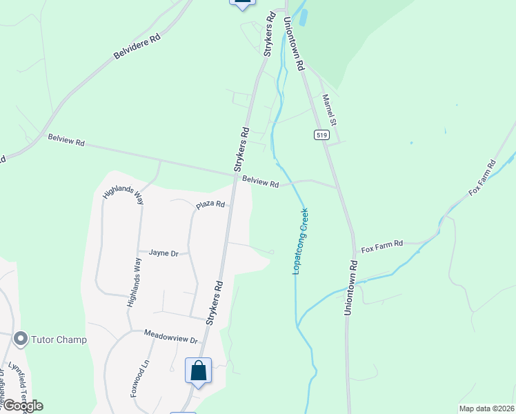map of restaurants, bars, coffee shops, grocery stores, and more near 210 Belview Road in Phillipsburg
