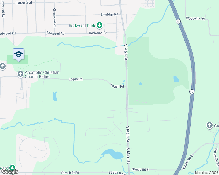map of restaurants, bars, coffee shops, grocery stores, and more near 65 Logan Rd in Mansfield
