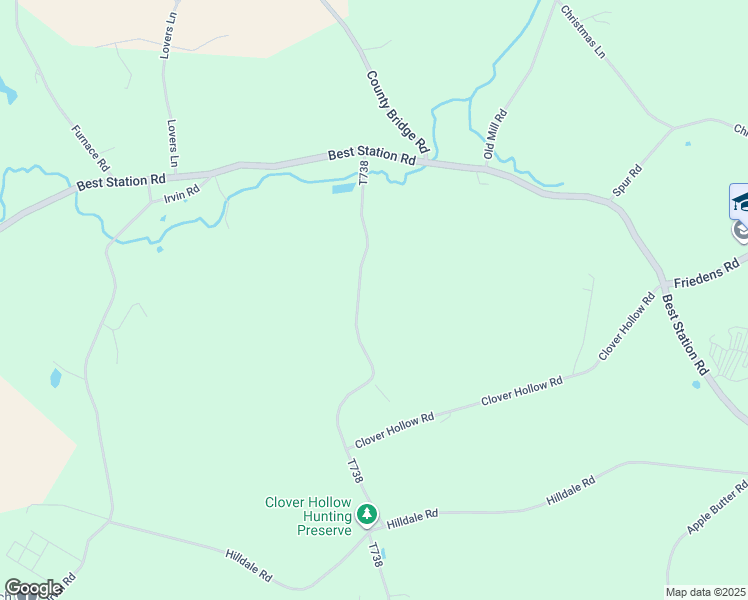 map of restaurants, bars, coffee shops, grocery stores, and more near 7249 Swamp Hollow Road in Slatington