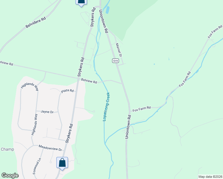 map of restaurants, bars, coffee shops, grocery stores, and more near 240 Belview Road in Phillipsburg