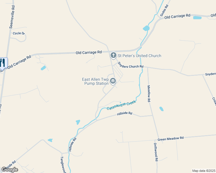 map of restaurants, bars, coffee shops, grocery stores, and more near 8034 Mountain View Drive in Northampton