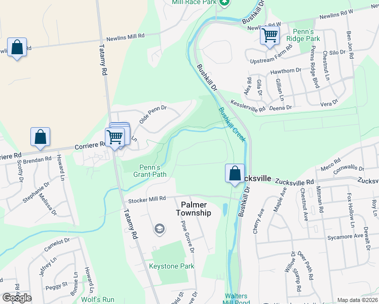 map of restaurants, bars, coffee shops, grocery stores, and more near 242 Lewis Circle in Easton