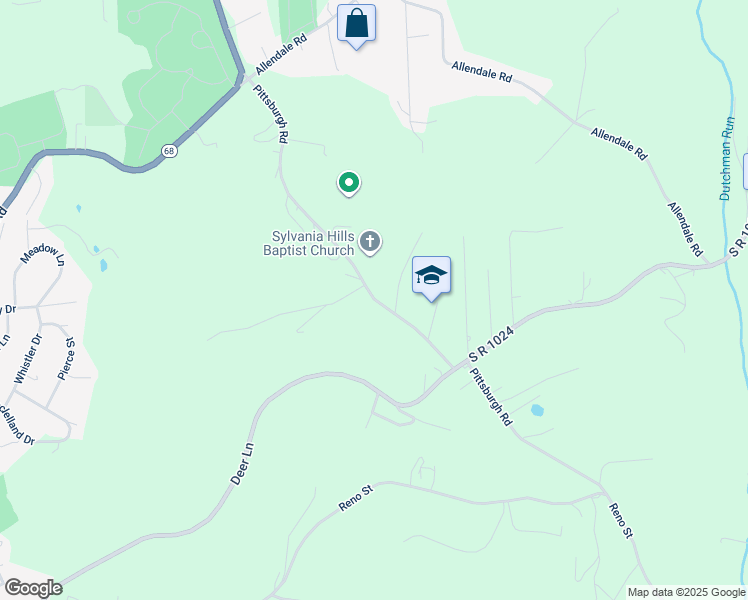 map of restaurants, bars, coffee shops, grocery stores, and more near 572 Pittsburgh Road in Rochester
