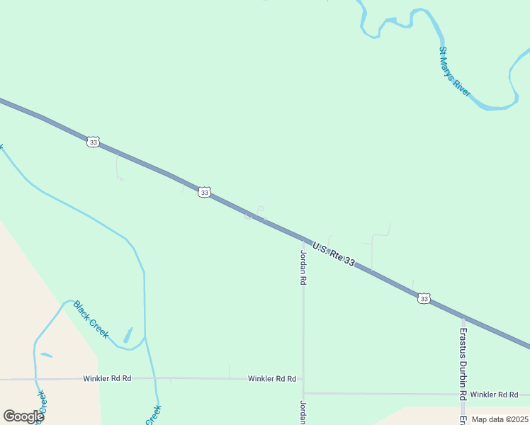 map of restaurants, bars, coffee shops, grocery stores, and more near 2311-2399 U.S. 33 in Rockford