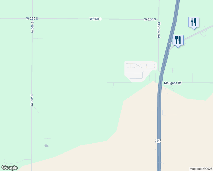 map of restaurants, bars, coffee shops, grocery stores, and more near 3399 West 300 South in Peru