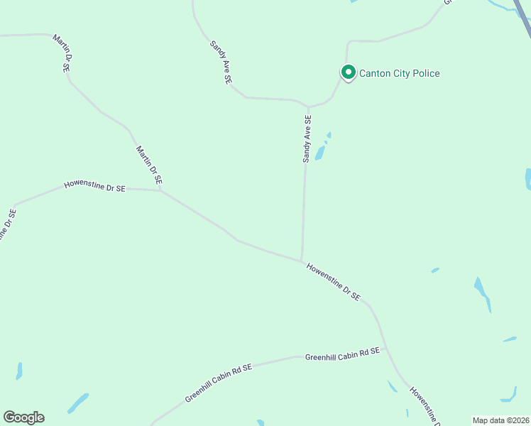 map of restaurants, bars, coffee shops, grocery stores, and more near 3411 Howenstine Drive Southeast in East Sparta